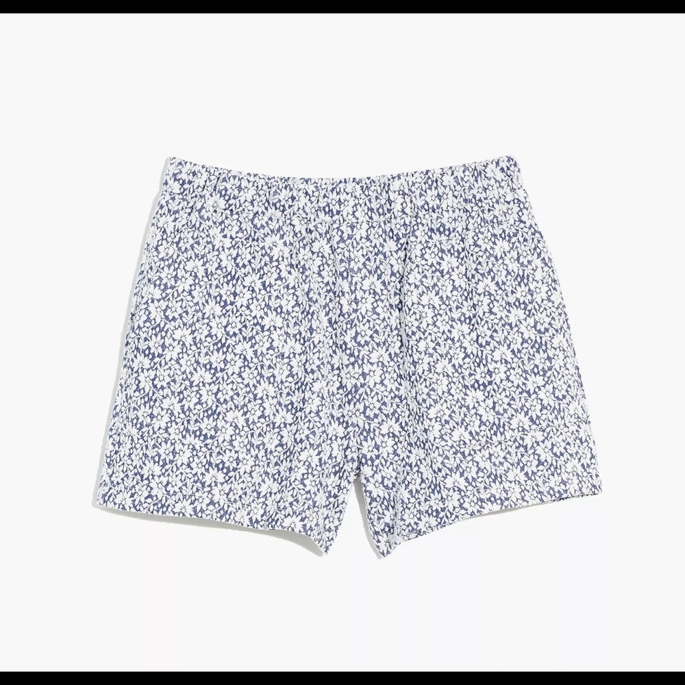 Madewell Floral Jacquard pull on shorts NWT
